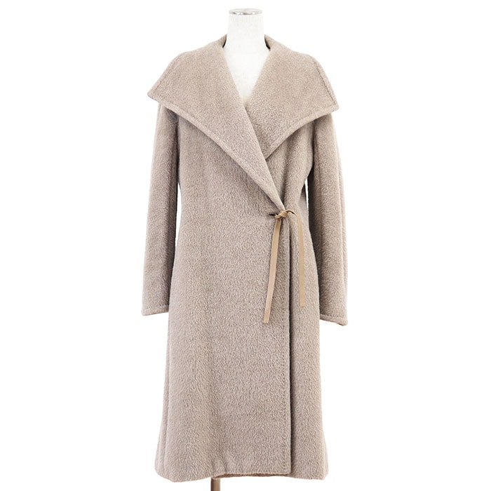 マックスマーラ アルパカ/ウール コート レディース グレージュ 38 MAX MARA
