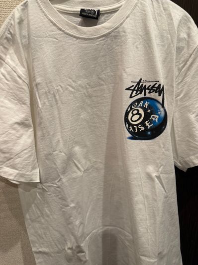 Stussy Born x Raised 8 Ball Tee "White"