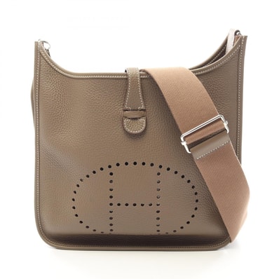 エルメス HERMES エヴリン 3 トロワ PM エトゥープ ショルダーバッグ バッグ トリヨンクレマンス トリヨンクレマンス B刻印(2023年製造) レディース グレー系 【中古】