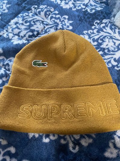 Supreme / Lacoste Beanie "Tan"
