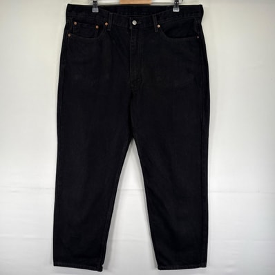 古着 リーバイス Levi's デニム パンツ Gパン 5ポケット 大きいサイズ ブラックデニム 550 テーパード W40 L32 ブラック系 メンズ