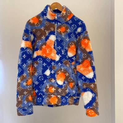 LOUIS VUITTON(ルイ・ヴィトン) カモフラジュ フリース ジャケット L HOY40W ブルゾン マルチカラー