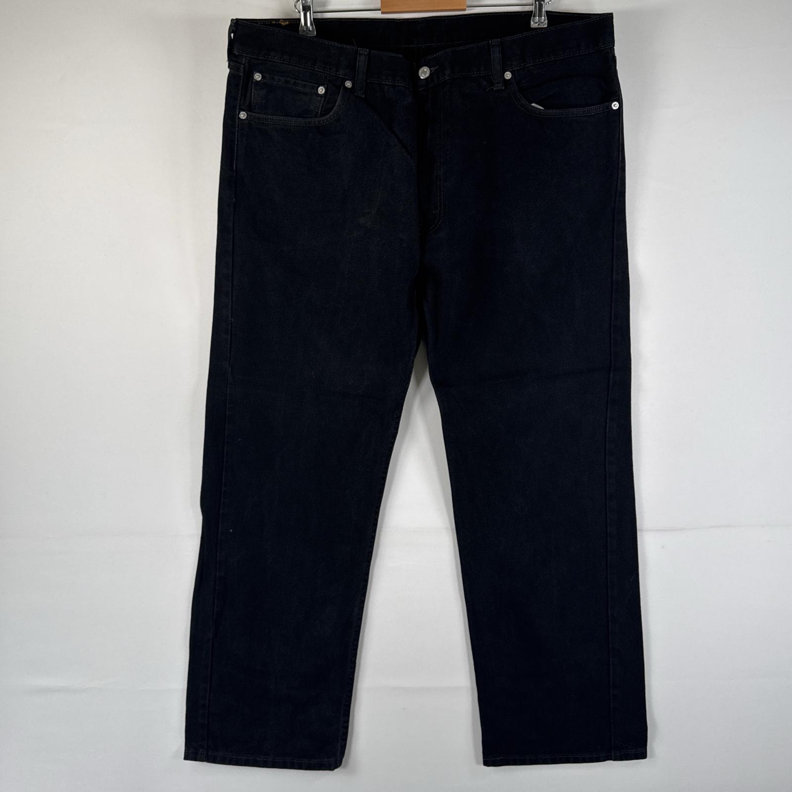 古着 リーバイス Levi's デニムパンツ 505 ジーパン ストレート 大きいサイズ ジップフライ ジーンズ ビッグサイズ w42 L30 ブラック メンズ