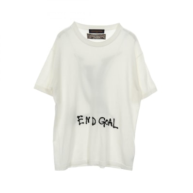 ルイ・ヴィトン LOUIS VUITTON END GOAL エンドゴールLV ニット 衣料品 トップス コットン メンズ ホワイト系 / ブラック系 【中古】