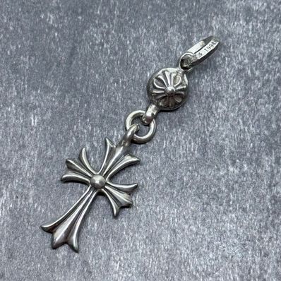 Chrome Hearts 1 Ball Tiny CH Cross Charm "Silver"