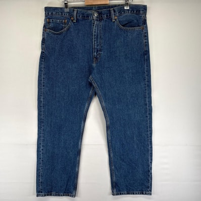 古着 リーバイス Levi's デニム パンツ 505 大きいサイズ ジッパーフライ 5ポケット ジーンズ ジーパン W40 L30 ブルー系 メンズ