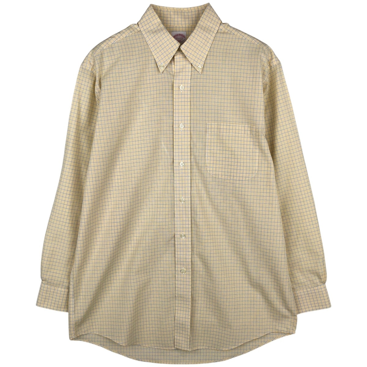 古着 ブルックスブラザーズ Brooks Brothers 346 長袖 ボタンダウンチェックシャツ メンズM相当/rab181185