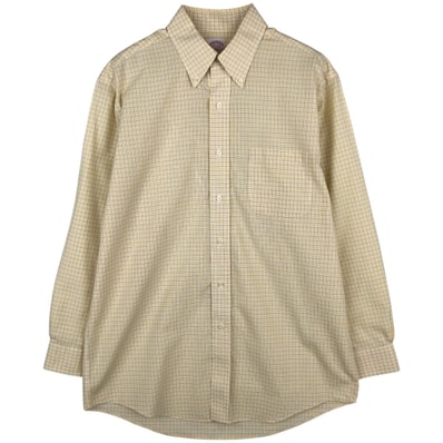 古着 ブルックスブラザーズ Brooks Brothers 346 長袖 ボタンダウンチェックシャツ メンズM相当/rab181185
