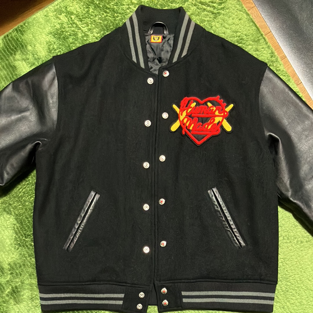HUMAN MADE x KAWS Made Varsity Jacket #2 "Black"