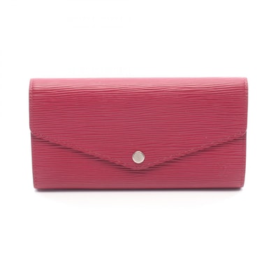 ルイ・ヴィトン LOUIS VUITTON ポルトフォイユ サラ 二つ折り長財布 財布 レザー エピ フューシャ レディース ピンク系 M60580 【中古】