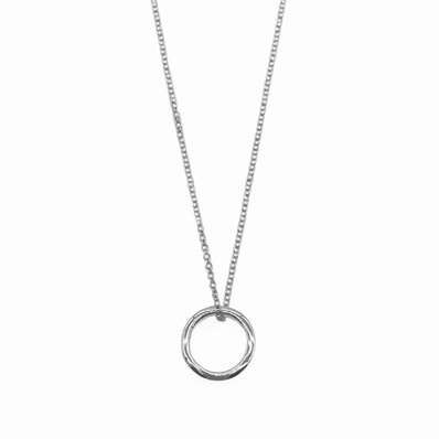 TIFFANY&Co. ティファニー アトラス オープン リング ネックレス ペンダント SV925 シルバー 新品仕上済 レディース 【中古】