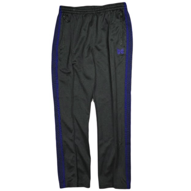 Needles ニードルス 日本製 Narrow Track Pant Poly Smooth ナロートラックパンツ ポリスムース DI172 M Black イージー ジャージ ボトムス g25345