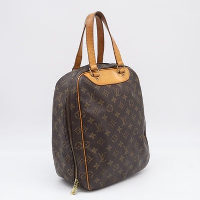 LOUIS VUITTON ルイ・ヴィトン モノグラム エクスキュルシオン M41450 ハンドバッグ ブラウン ベージュ コーティングキャンバス レザー レディース