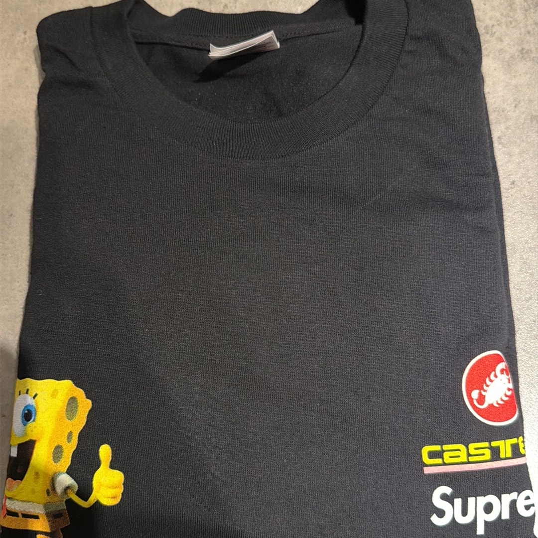 Supreme x SpongeBob Castelli Racing L/S Tee "Black"