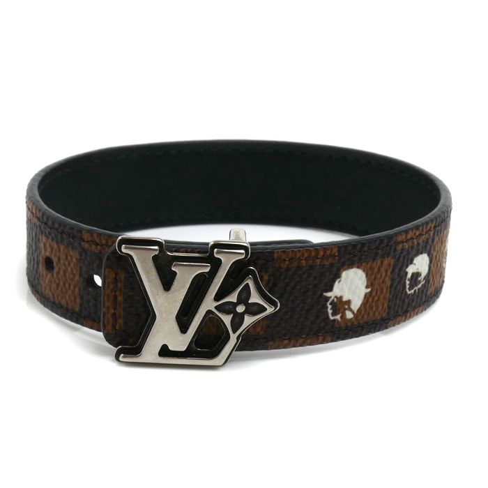 LOUIS VUITTON ルイ・ヴィトン ダミエキャンバス ヴィトン×NIGO フリエンドドシップ リバーシブル ブレスレット M4429E BC2265 メンズ【中古】【美品】