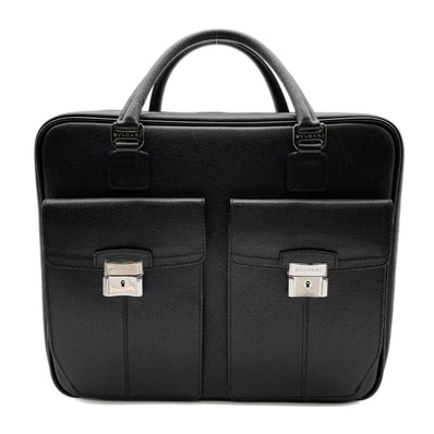 BVLGARI ブルガリ ミレリゲ 2way ロゴ 大容量 ボストンバッグ
ビジネスバッグ ショルダーストラップ レザー メタル ブラック メンズ
【中古】