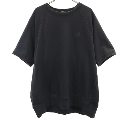 adidas アディダス 半袖 スウェット トレーナー 2XL ブラック