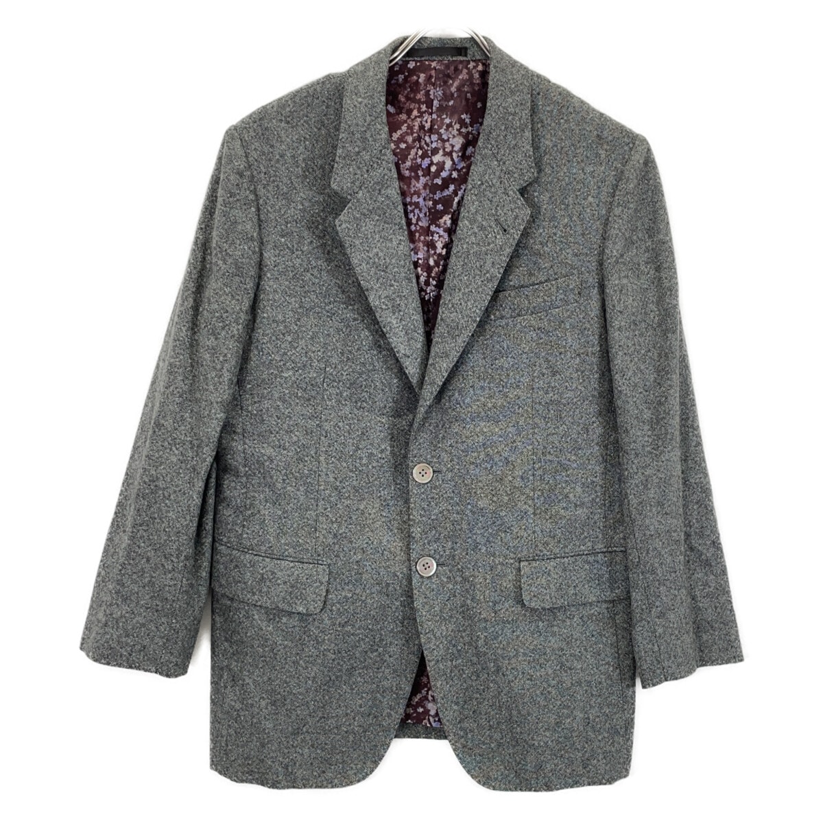 ポールスミス ｸﾞﾚｰ ｶｼﾐﾔ 裏地総柄 ｼﾞｬｹｯﾄ M