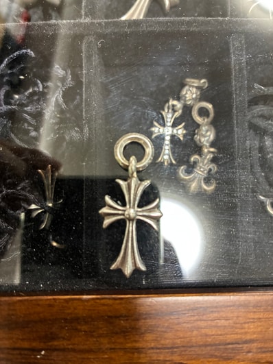 Chrome Hearts Tiny CH Cross Charm "Silver"