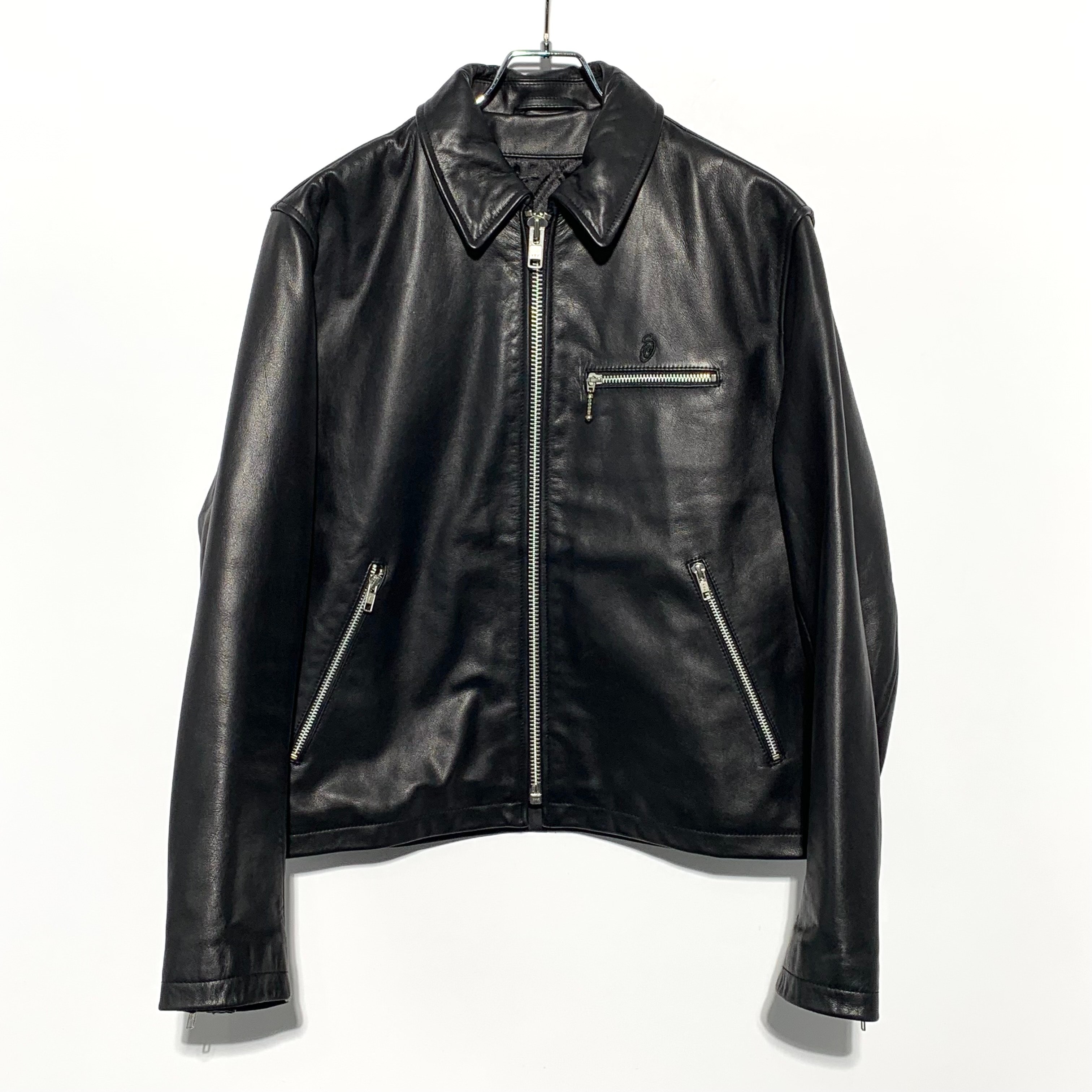 Stussy Leather Bing Jacket "Black"