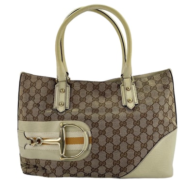 グッチ GUCCI GGキャンバス ハンドバッグ【中古】