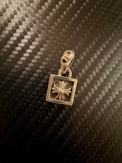 Chrome Hearts Framed CH Plus Charm "Silver"