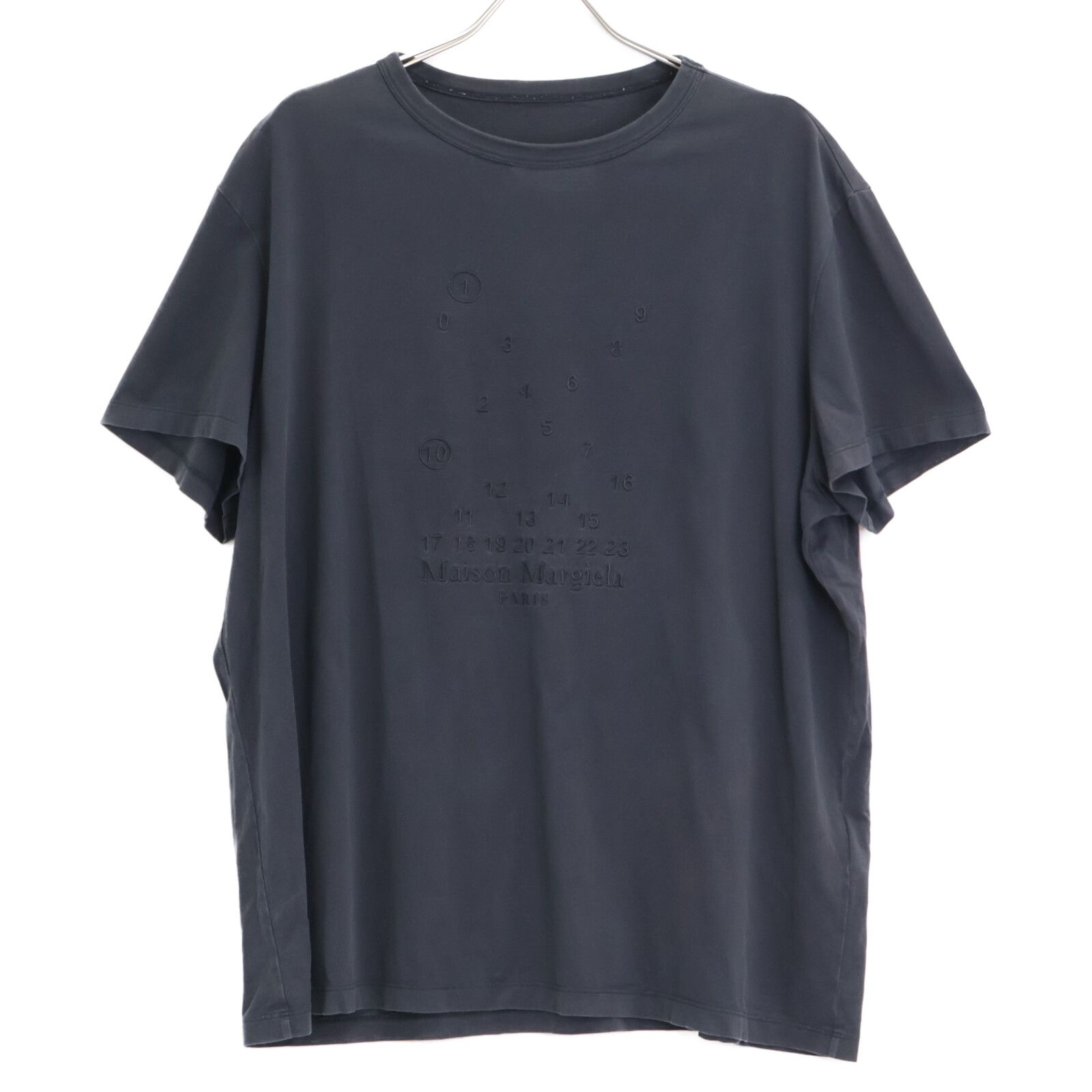 メゾンマルジェラ 23SS S50GC0684 ｶﾚﾝﾀﾞｰｸﾞﾗﾌｨｯｸﾛｺﾞTｼｬﾂ XL