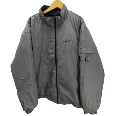 00S グレータグ スウッシュ ロゴ 刺繍 リップストップ リバーシブル 中綿 ジャケット ブルゾン【1141065945369】