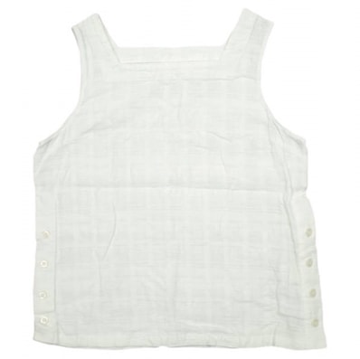FWK by ENGINEERED GARMENTS エフダブリューケー エンジニアードガーメンツ アメリカ製 コットンガーゼ ノースリーブトップ 1 WHITE キャミソール ブラウス タンクトップ トップス g13998
