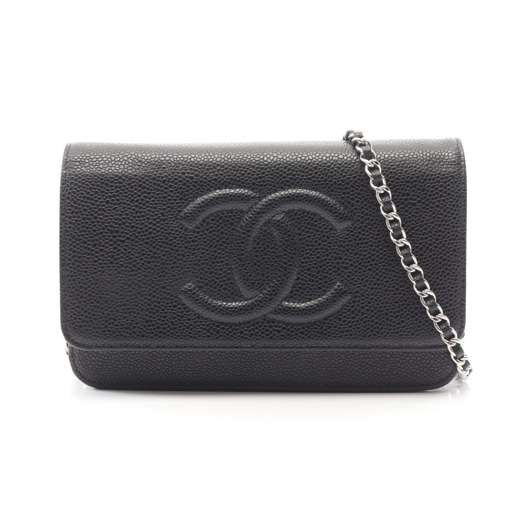 シャネル CHANEL ココマーク ショルダーバッグ バッグ キャビアスキン(グレインドカーフ) レディース ブラック系 【中古】