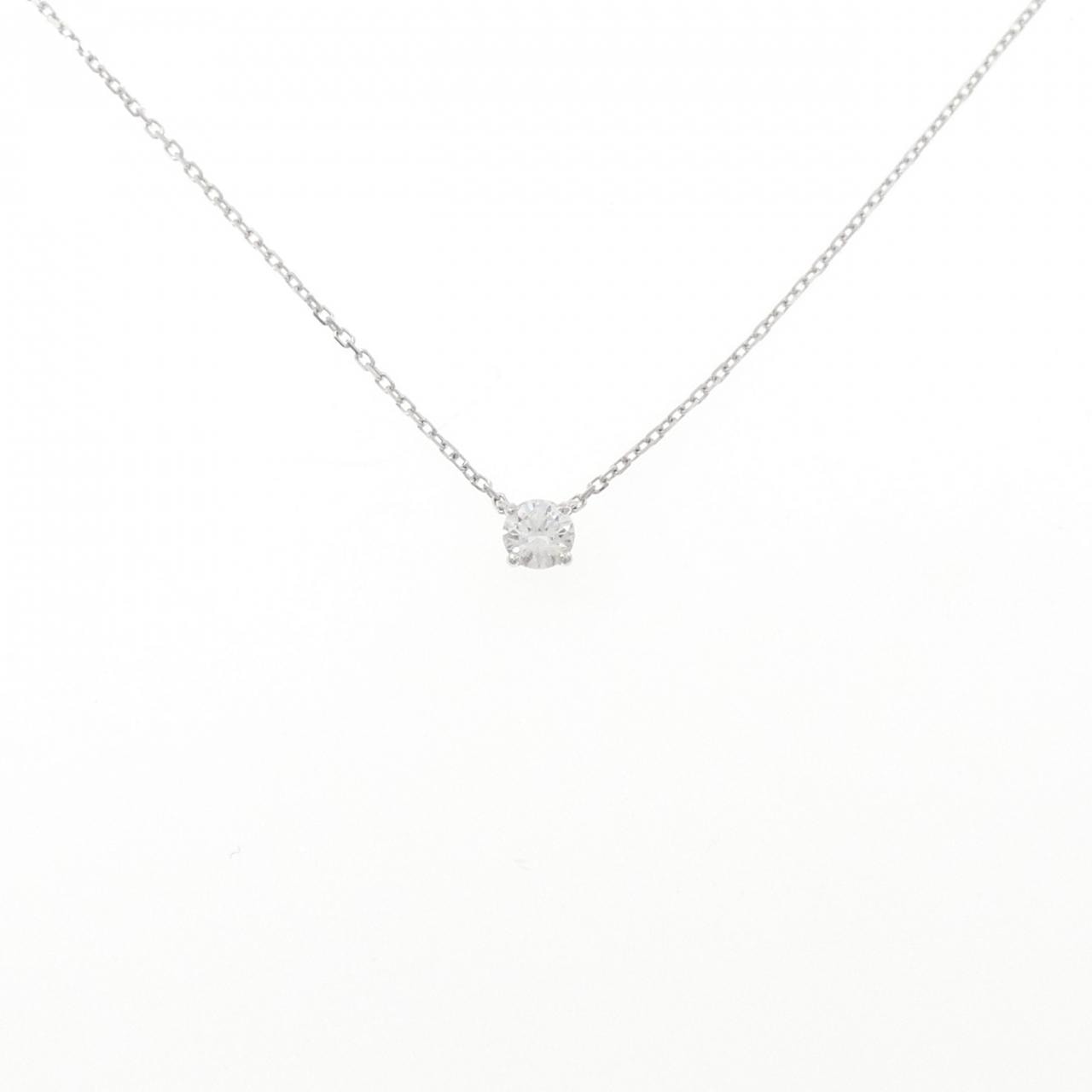 カルティエ ダイヤモンド ネックレス 0.28CT E VVS1 3EXT