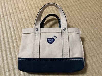 HUMAN MADE Heavy Canvas Mini Shoulder Tote "Navy"