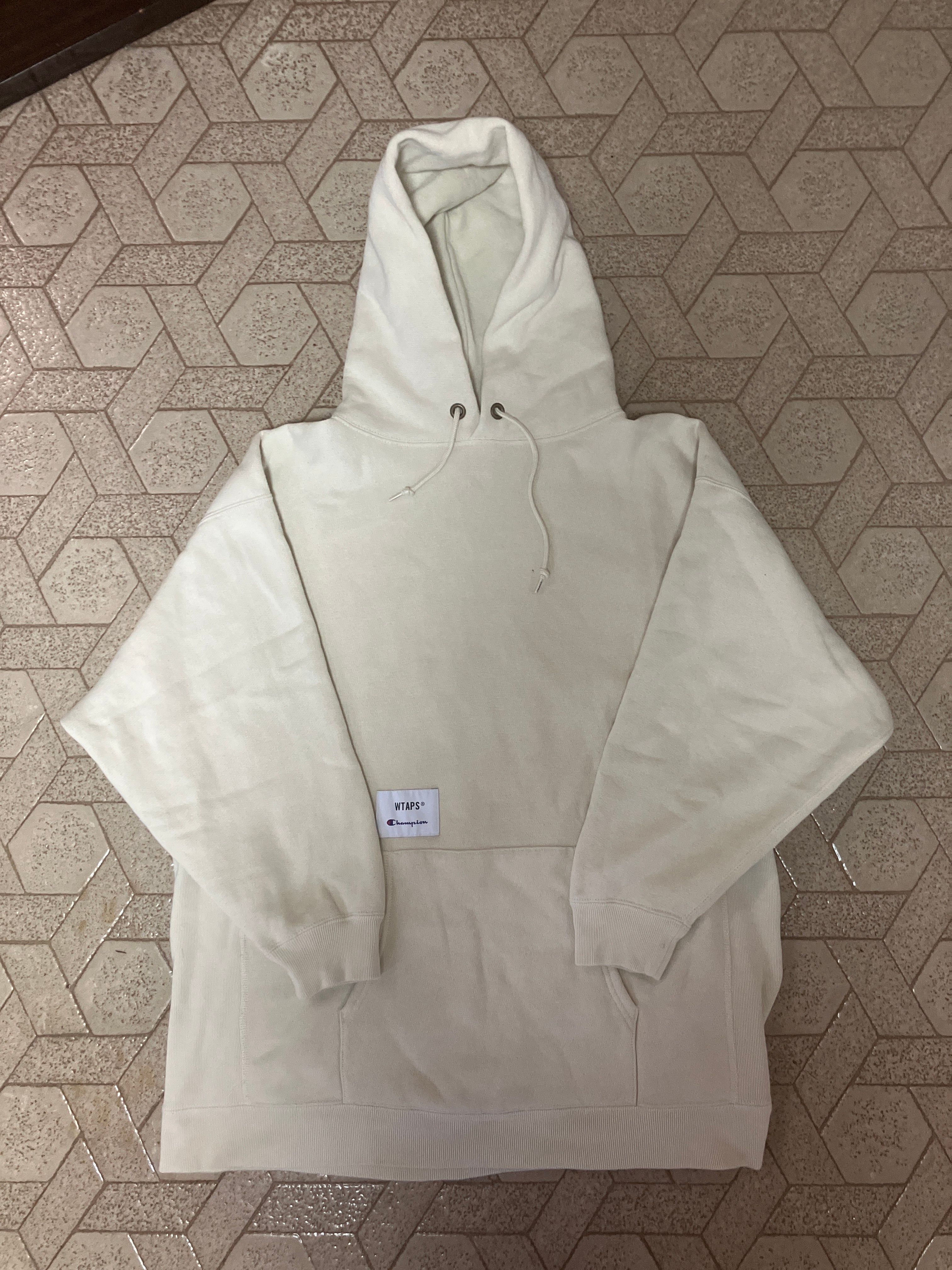 Wtaps ACADEMY / HOODED / COTTON. CHAMPION. REVERSE WEAVE "Sand"(782)