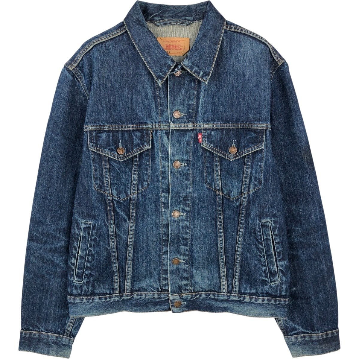 古着 00年代 リーバイス Levi's 70550-0401 ユーロモデル デニムジャケット Gジャン メンズL相当/eaa659579
