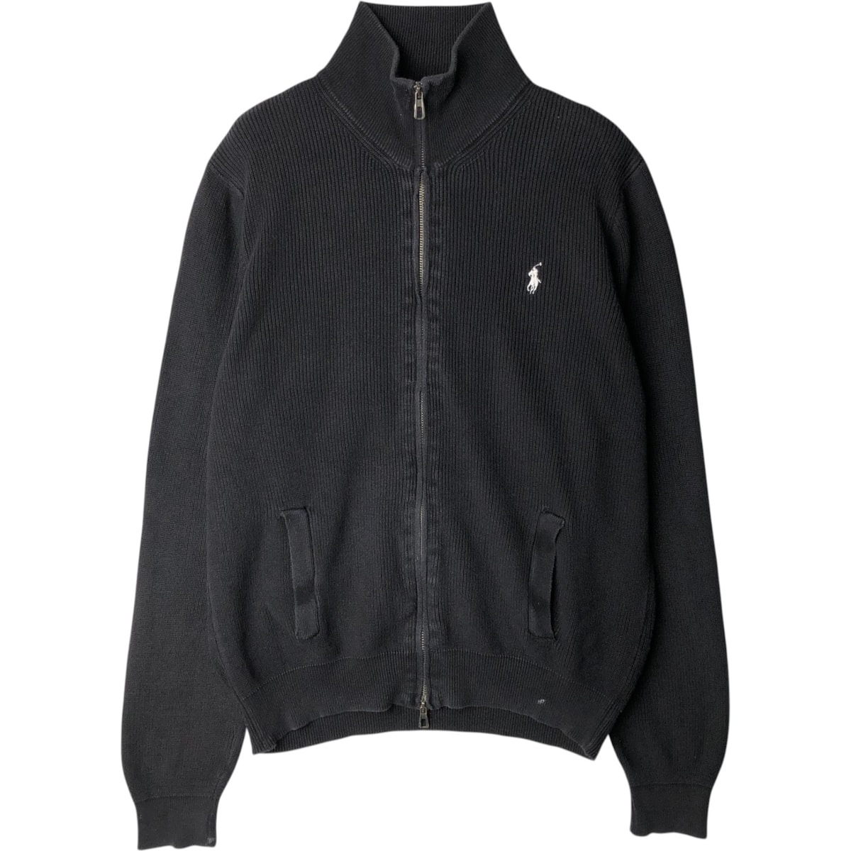 古着 ラルフローレン Ralph Lauren POLO RALPH LAUREN リブ編みドライバーズニットセーター メンズM相当/eaa627450