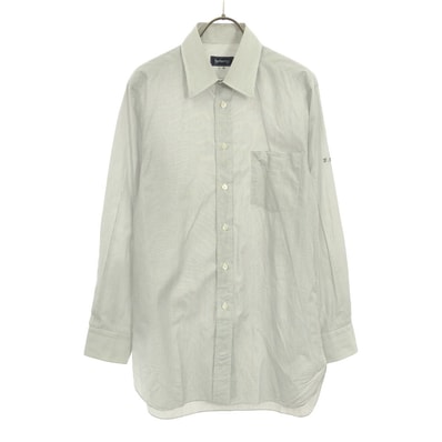 Burberrys バーバリーズ 90s オールド ストライプ 長袖 コットンシャツ ホワイト×ブラック 高島屋