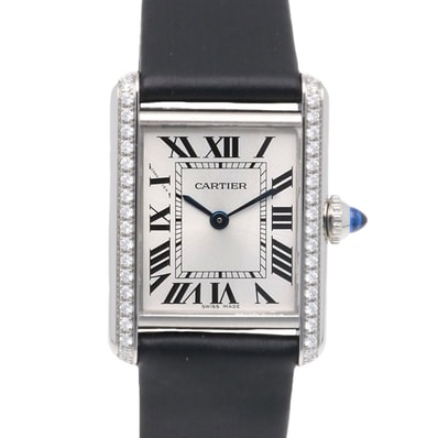 カルティエ タンクマストSM 腕時計 時計 ステンレススチール W4TA0016(4322) クオーツ レディース 1年保証 CARTIER 中古