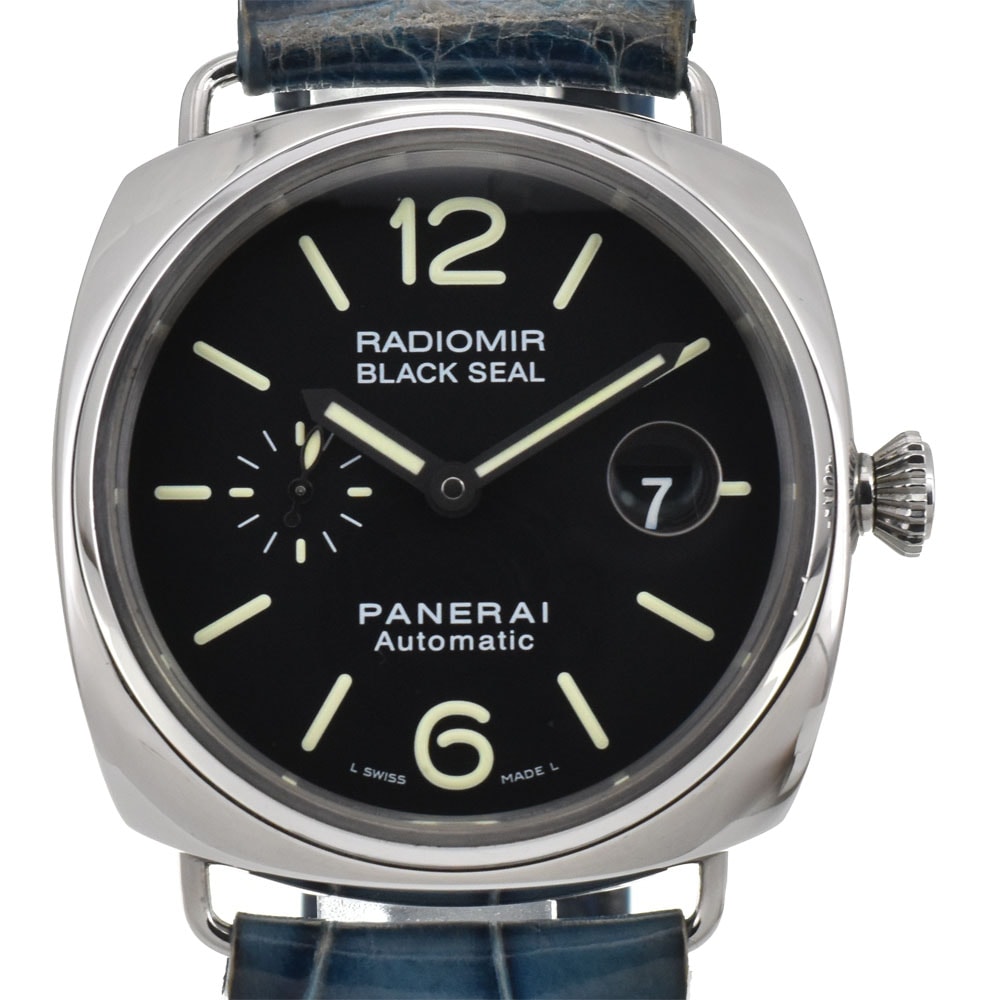 パネライ PANERAI PAM00287 ラジオミール ブラックシール デイト 自動巻き メンズ 良品 箱・保証書付き Q#146013
