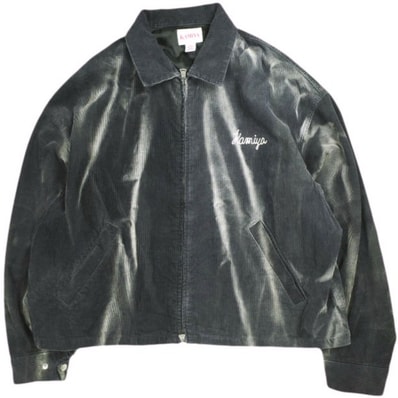 KAMIYA カミヤ 25AW 日本製 Sun-Faded Corduroy Work Blouson サンフェード コーデュロイ ワークブルゾン G15BL033 S BLACK ジャケット MYne MAISON MIHARA YASUHIRO アウター