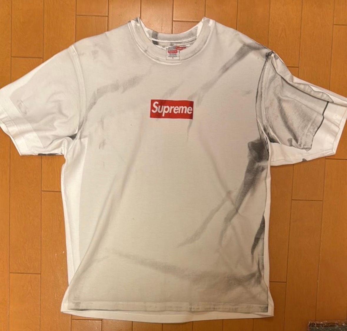 Supreme x MM6 Maison Margiela Box Logo Tee "White"