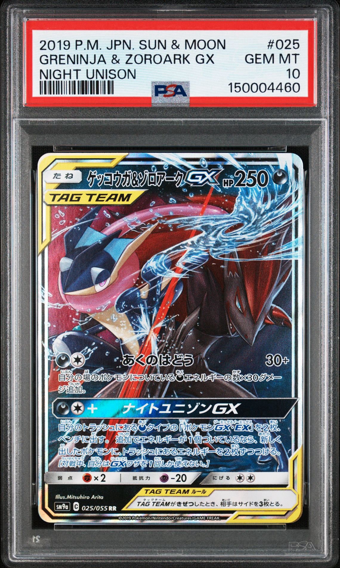 ゲッコウガ&ゾロアークGX RR [SM9a 025/055](強化拡張パック「ナイトユニゾン」)