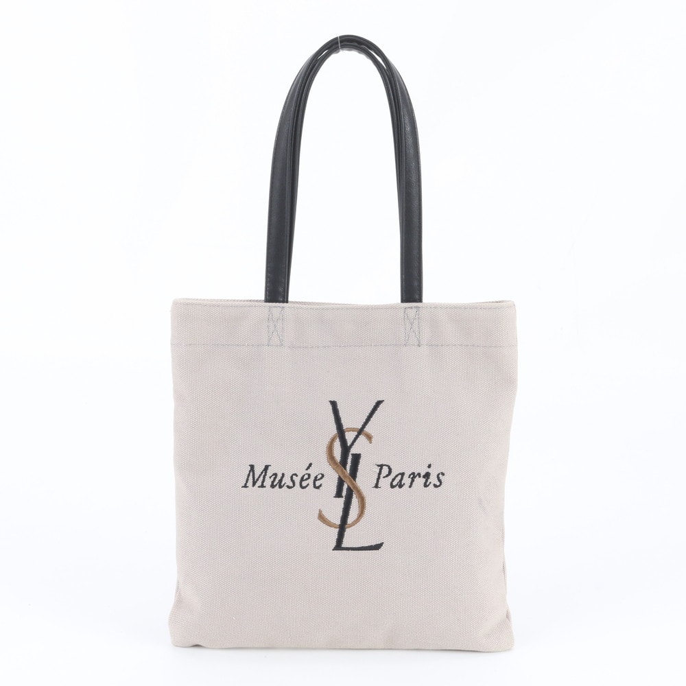 ■美品 イヴ サンローラン YSL ロゴ 刺繍 イヴサンローラン展 限定