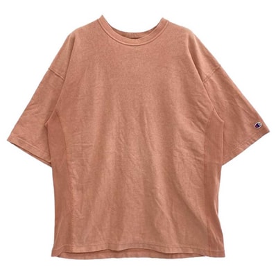 Champion チャンピオン Tシャツ C8-P327 monkey time モンキータイム別注 REVERSE WEAVE リバースウィーブ 半袖 クルーネック Tシャツ ピンク系 L【中古】