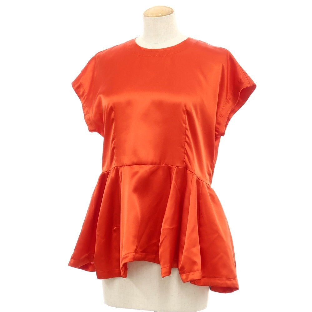 【中古】コムデギャルソン COMME des GARCONS 2023年秋冬 ポリエステル チュニック ブラウス オレンジ【サイズS】【レディース】
