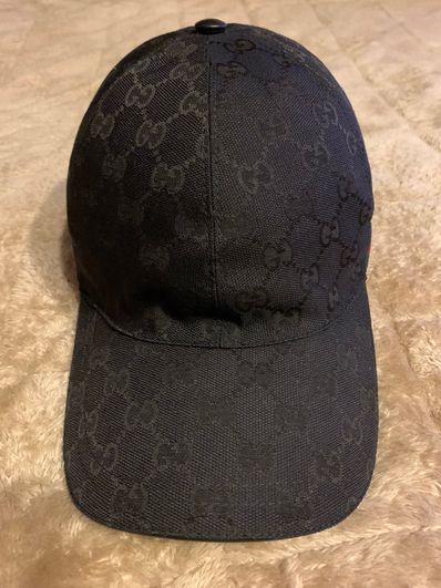 GUCCI Original GG Canvas Baseball Cap "Black"