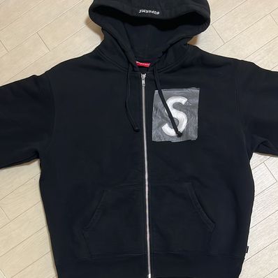 Supreme S Logo Zip Up Hooded Sweatshirt "Black" (23FW)
