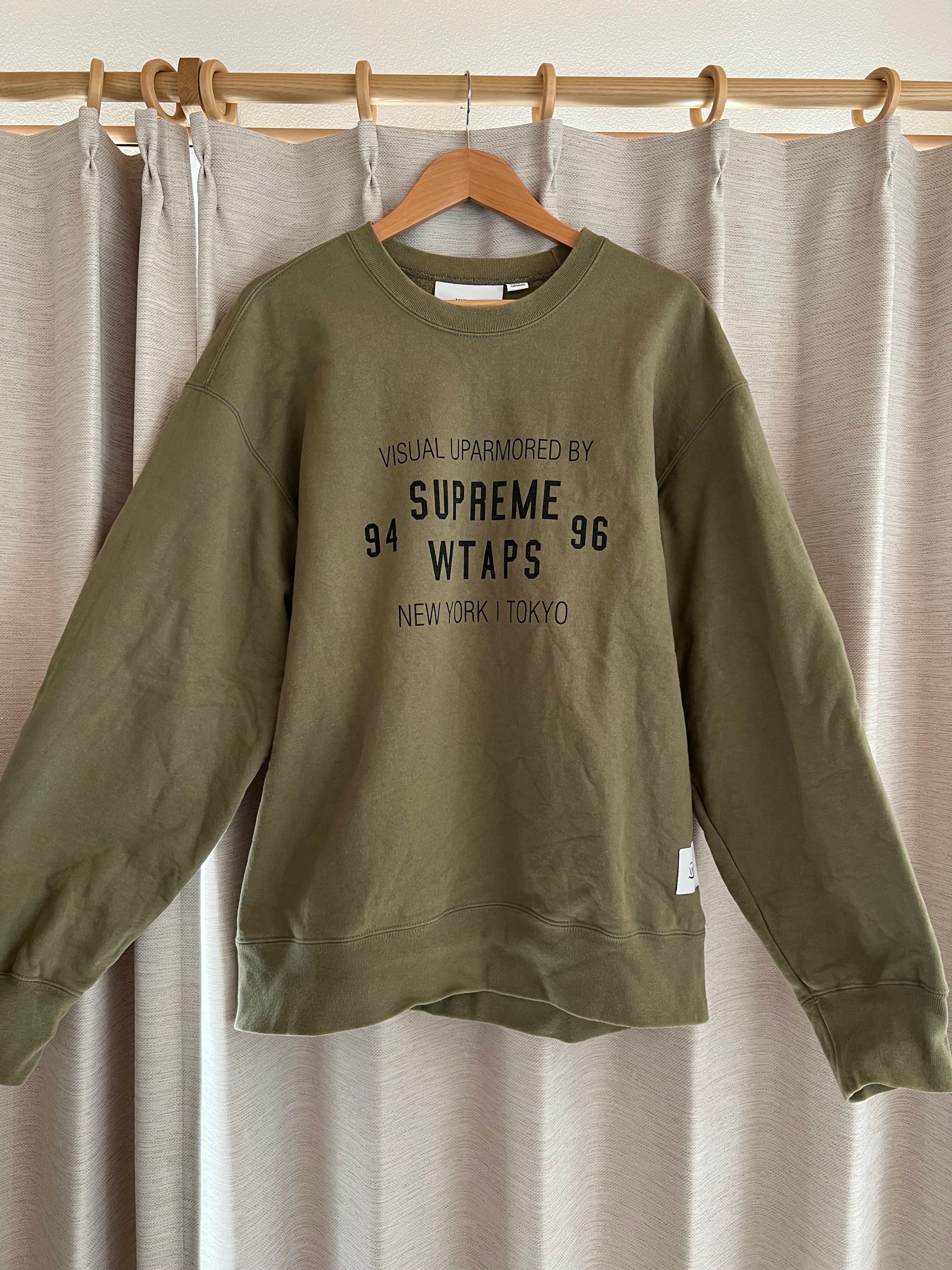 Supreme / WTAPS Crewneck "Light Olive"