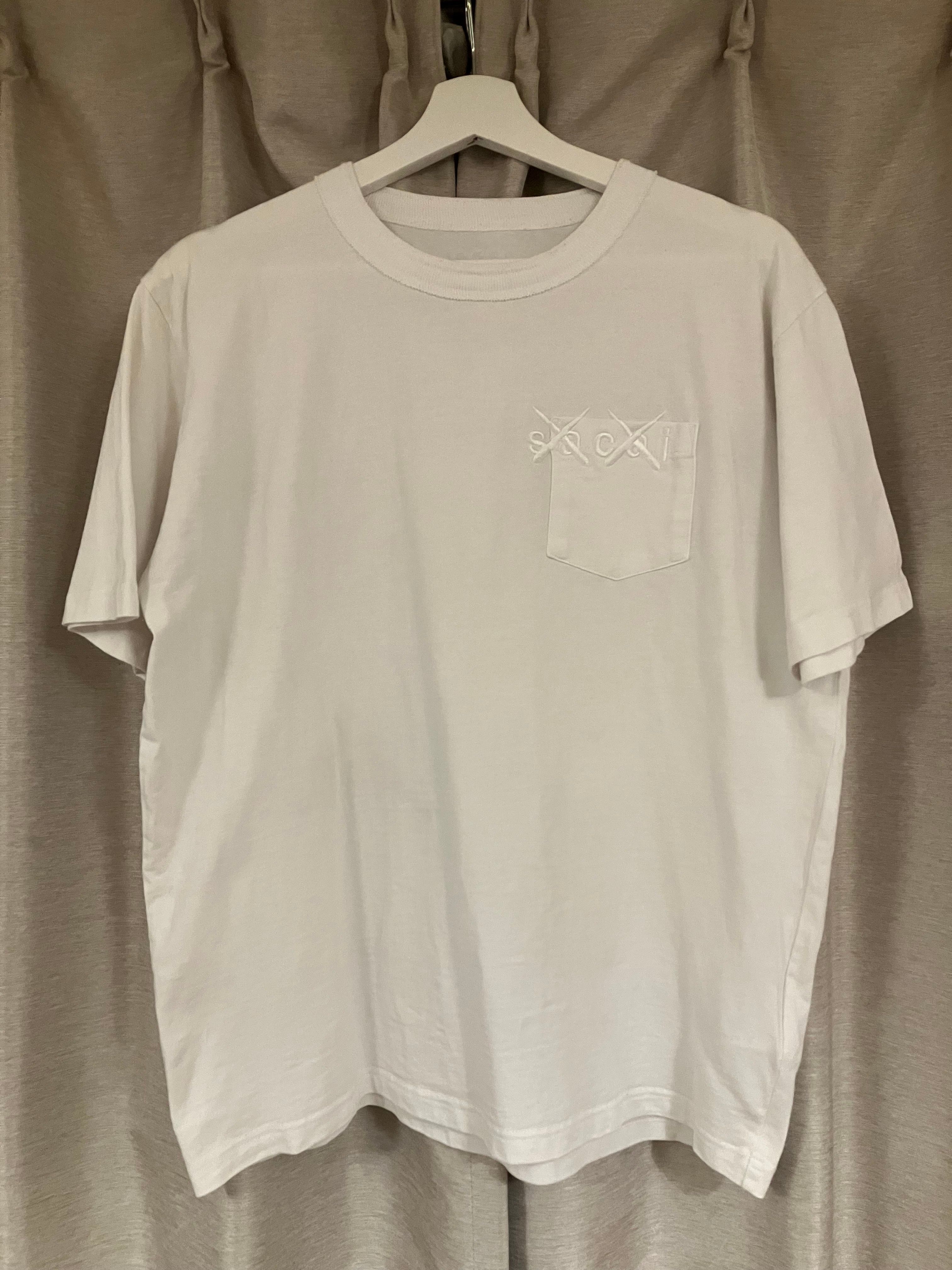 sacai KAWS Embroidery T-Shirt "White"
