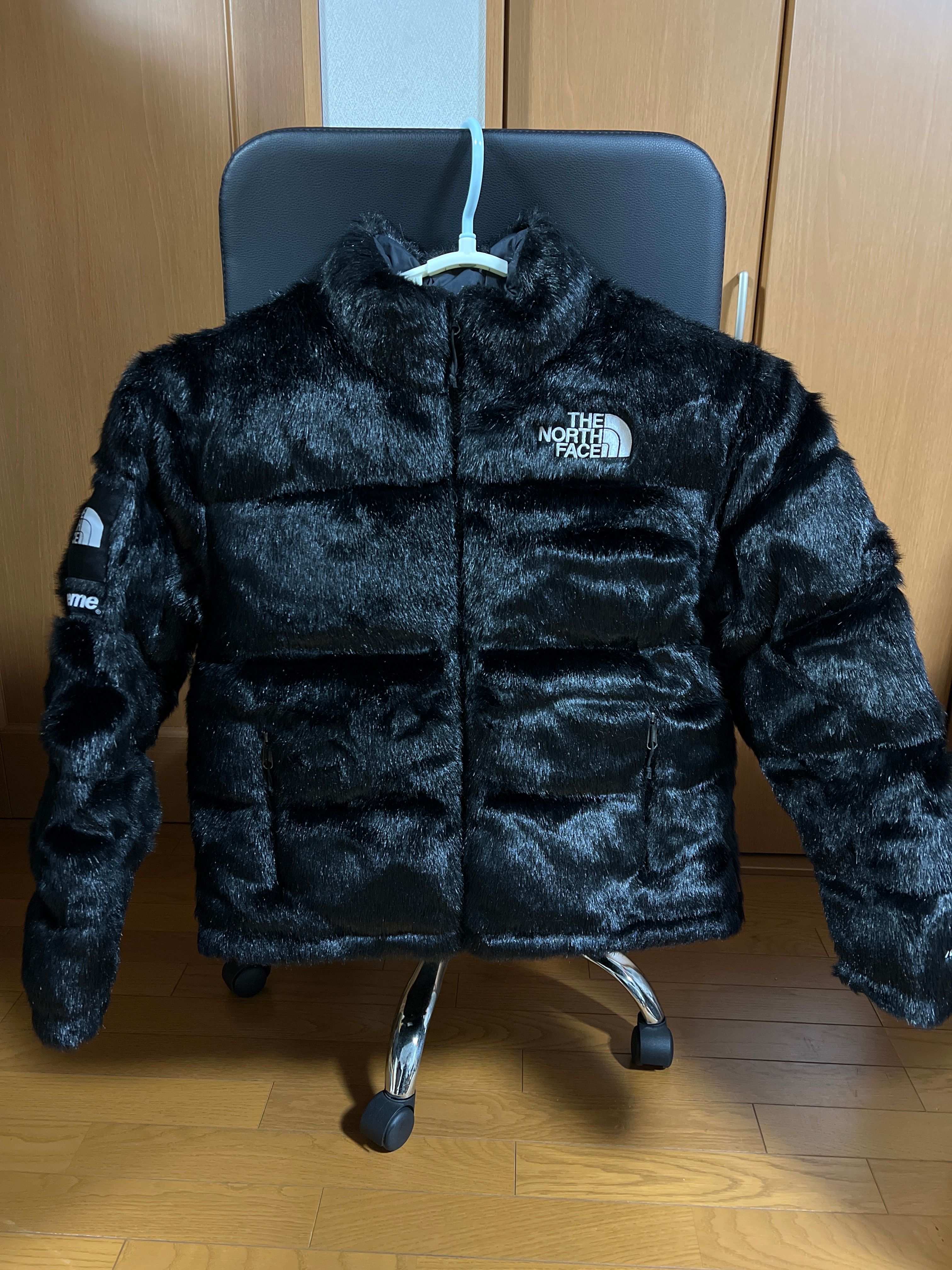 Supreme x The North Face Faux Fur Nuptse Jacket "Black"