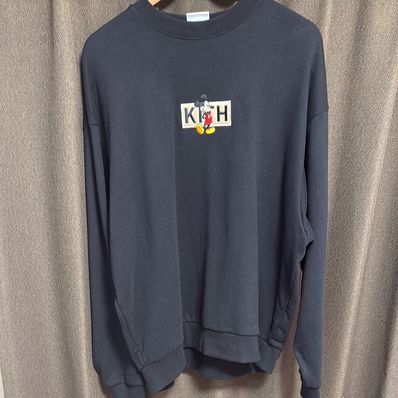 Kith x Disney Mickey & Friends Cyber Monday Mickey Classic Logo Crewneck "Black"